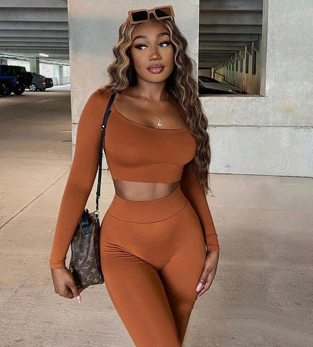 Gym Crop Tank Top Leggings Set